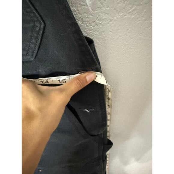 Carhartt Duck Bib Overalls Black Size Small - Picture 6 of 9